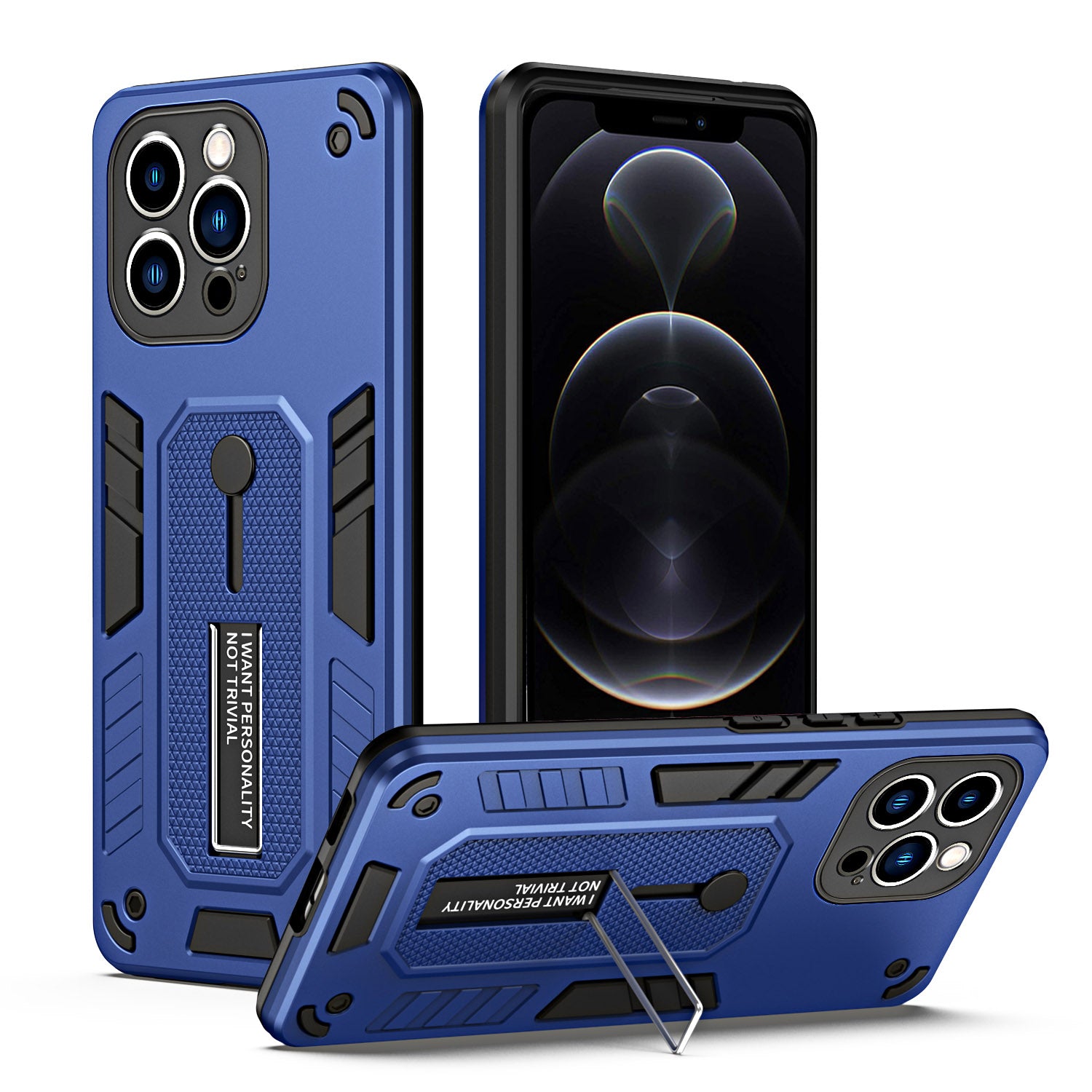 Metal Kickstand Phone Case for iPhone 12 Pro Max 6.7 inch Silicone Ring Strap TPU PC Shockproof Cell Phone Cover Metal Kickstand Phone Case for iPhone 12 Pro Max 6.7 inch Silicone Ring Strap TPU PC Shockproof Cell Phone Cover